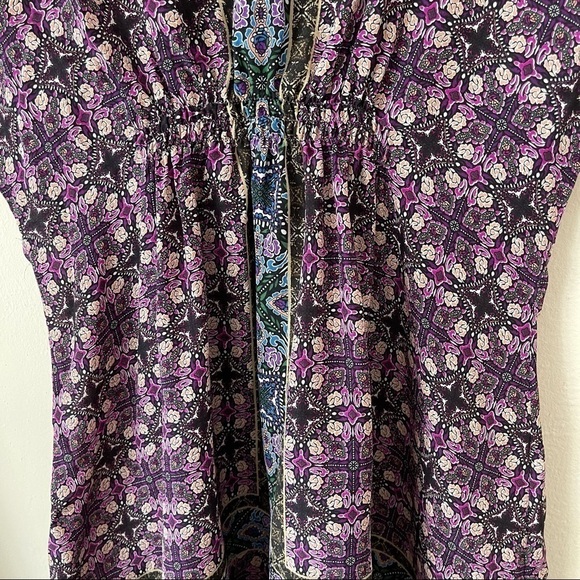 Anthropologie Fei Pensethelia Silk Tunic Top - Picture 3 of 5